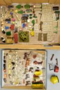 A QUANTITY OF ASSORTED HOLLOWCAST ANIMALS, FIGURES AND ACCESSORIES, Britains, Cherilea, Timpo,