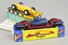 A BOXED SCALEXTRIC FERRARI FORMULA ONE RACING CAR, No.C/62, yellow livery with racing number 11,