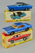 A BOXED DINKY TOYS OPEL COMMODORE, No.179, very lightly playworn condition, looks to have hardly