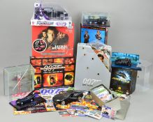 A QUANTITY OF ASSORTED FILM AND TV TOYS AND EPHEMERA, to include four boxed Eaglemoss DC Comics