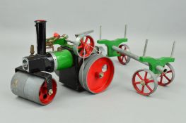 AN UNBOXED MAMOD LIVE STEAM ROLLER, No.SR1A, not tested, missing all accessories except burner,