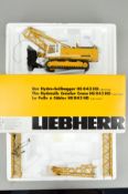 A BOXED CONRAD LIEBHERR HYDRAULIC CRAWLER CRANE HS843HD, No.2732, 1/50 scale, with instructions,