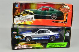 TWO BOXED RC2 ERTL JOYRIDE DIECAST CAR MODELS FROM THE FAST & FURIOUS FILM SERIES, 1967 Ford
