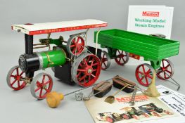 AN UNBOXED MAMOD LIVE STEAM TRACTION ENGINE, No.TE1A, not tested, complete with accessories, with an