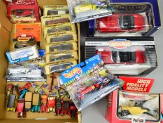 A QUANTITY OF BOXED AND UNBOXED DIECAST, to include Matchbox 'Models of Yesteryear', boxed Ertl 1/18