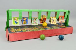 A BOXED CHAD VALLEY WALT DISNEY'S LINE UP SKITTLES GAME, playworn condition but appears complete