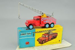 A BOXED CORGI MAJOR TOYS CHIPPERFIELDS CIRCUS CRANE TRUCK, No.1121, appears complete and in
