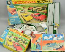 A BOXED MATCHBOX MOTORWAY SET, No.M-2, largely complete except missing both cars, spiral joining
