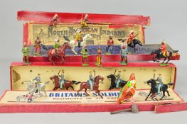 THREE BOXED SETS OF BRITAINS HOLLOWCAST SOLDIER FIGURES, confederate cavalry from the Regiments of