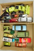 A QUANTITY OF UNBOXED AND ASSORTED PLAYWORN DIECAST VEHICLES, to include Dinky Toys Shado 2 Mobile