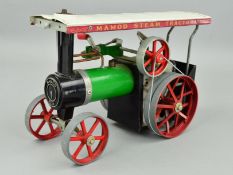 AN UNBOXED MAMOD LIVE STEAM TRACTION ENGINE, No.TE1A, not tested, missing all accessories except