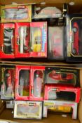 A COLLECTION OF BOXED DIECAST FERRARI CAR MODELS, mixture of 1/18 and 1/24 scale models, Burago,