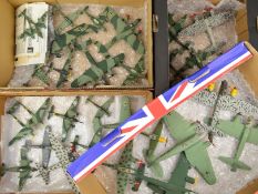 A QUANTITY OF ASSEMBLED AND PAINTED PLASTIC AIRCRAFT KITS, mainly 1/72 scale, built and painted to a