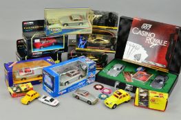 A QUANTITY OF BOXED AND UNBOXED CORGI AND CORGI CLASSICS JAMES BOND VEHICLES, to include boxed