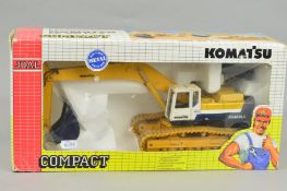 A BOXED JOAL COMPACT KOMATSU PC400 LC-5 EXCAVATOR, No.186, 1/32 scale, model appears complete and in