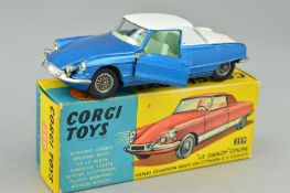 A BOXED CORGI TOYS CITROEN 'LE DANDY' COUPE, No.259, version with metallic blue body white roof