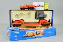 A BOXED CORGI CLASSICS U.S. ROAD TRANSPORT RANGE DIAMOND T980 TRACTOR, with 24 wheel girder