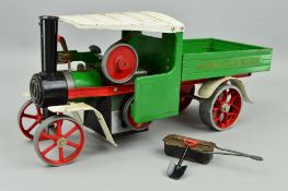 AN UNBOXED MAMOD LIVE STEAM WAGON, No.SW1, not tested, missing all accessories except burner,