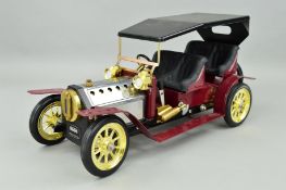 AN UNBOXED MAMOD LIVE STEAM FOUR SEATER LIMOUSINE, No.SA1LB, maroon version, not tested, missing all