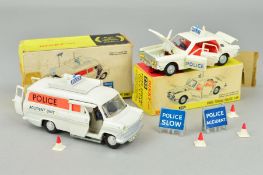 TWO BOXED DINKY TOYS POLICE VEHICLES, Ford Zodiac Police Car, No.255, lightly playworn condition,