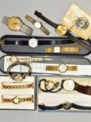 A SELECTION OF WATCHES to include a cased lady's Philip Mercier watch with matching bracelet, pocket
