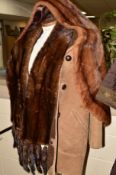 TWO MINK FUR STOLES, one with detachable tails, the other with tails sewn on, together with a