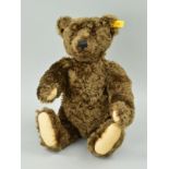A STEIFF 1920 CLASSIC TEDDY BEAR REPLICA, No000850, brown mohair, fully jointed, with growler,