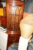 A QUANTITY OF VARIOUS OCCASIONAL FURNITURE to include a mahogany corner cupboard, a small open