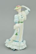 A COALPORT FIGURINE 'BEATRICE AT THE GARDEN PARTY'