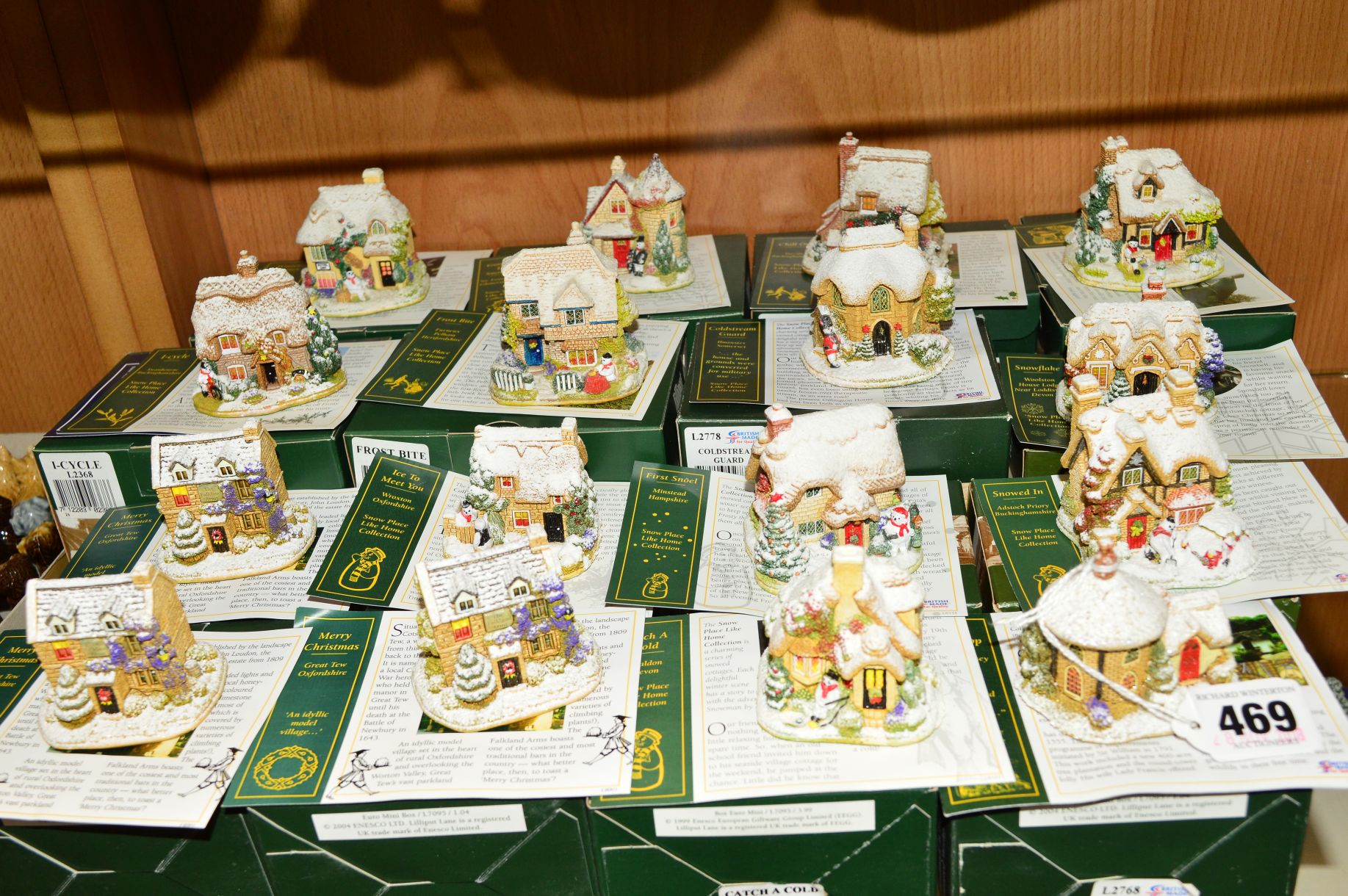 SIXTEEN BOXED LILLIPUT LANE SCULPTURES FROM SNOW PLACE LIKE HOME COLLECTON, to include 'Little