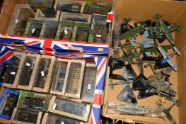 A QUANTITY OF BOXED MILITARY VEHICLES, Schuco Military series, Atlas Editions and American Mint, all