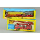 TWO BOXED CORGI MAJOR TOYS FIRE ENGINES, Bedford TK Simon Snorkel, No1127 and American La France