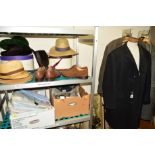 THREE GENT'S COATS AND A JACKET, to include 'West of England' wool coat, a Barrans, London & Leeds