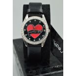 A RED HERRING HEART WRISTWATCH