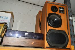 A PIONEER PL-12D BELT DRIVE TURNTABLE with a pair of KEF Reference series model 104AB speakers (3)