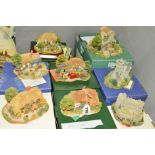 EIGHT BOXED LILLIPUT LANE SCULPTURES, to include four anniversary editions, 15th Anniversary 'The