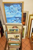 A LARGE QUANTITY OF PAINTINGS AND PRINTS etc, to include portraits, landscapes, still life