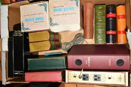VARIOUS NOVELTY RADIOS SHAPED AS BOOKS, to include 'Crosley' radio, two 'Estyma' radio alarms, a '