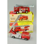 TWO BOXED DINKY TOYS FIRE ENGINES, AEC Merryweather-Marquis, No285 and Berliet Turntable Fire Escape