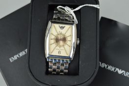 AN EMPORIO ARMANI GENT'S WATCH (boxed)