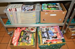 FOUR BOXES OF 'RUGBY WORLD' MAGAZINES