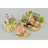 THREE BOXED LILLIPUT LANE SCULPTURES, limited edition 'Last Orders' L2795, No94/595 (