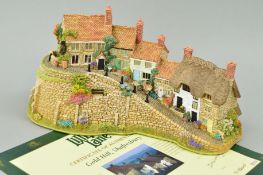 A BOXED LIMITED EDITION LILLIPUT LANE SCULPTURE, 'Gold Hill, Shaftesbury' L2856, No502/2000, with
