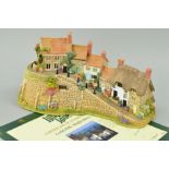 A BOXED LIMITED EDITION LILLIPUT LANE SCULPTURE, 'Gold Hill, Shaftesbury' L2856, No502/2000, with