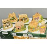 SIX BOXED LILLIPUT LANE SCULPTURES, to include 'Candlelight Cottage' L2824, (illuminated