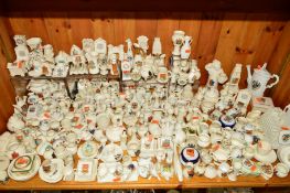 A COMPREHENSIVE COLLECTION OF CRESTED CHINA, to include Swan, Arcadian, Willow, Carlton etc (over