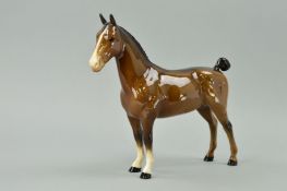 A BESWICK HACKNEY HORSE, No 1361, brown