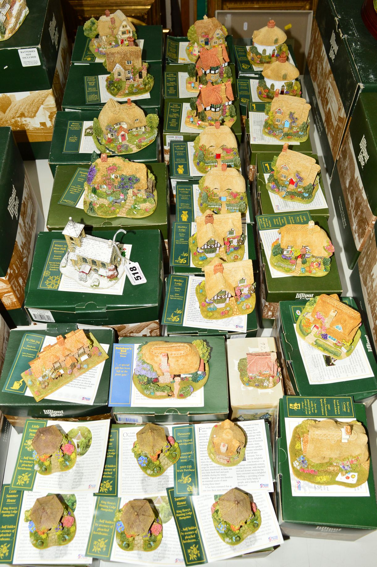 TWENTY EIGHT BOXED LILLIPUT LANE SCULPTURES FROM SPECIAL SALES PROMOTION EVENTS to include 'Winter