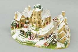 A BOXED LIMITED EDITION LILLIPUT LANE SCULPTURE 'Midnight Carols' L2797, No 2684, with certificate