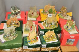 ELEVEN BOXED LILLIPUT LANE SCULPTURES to include four from the English Tea Room Collection, '